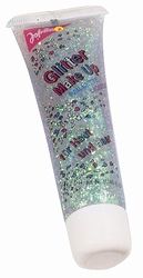 Glitter Make-up silber