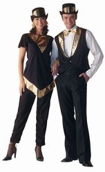 Shirt schwarz/gold fr Damen