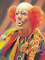 Clown-Glatze fuchsrot